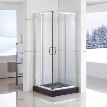 Cabine de douche en verre Tempred de 6 mm (WS-C080) avec revêtement Nano double face facile à nettoyer